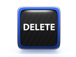 delete square icon on white background