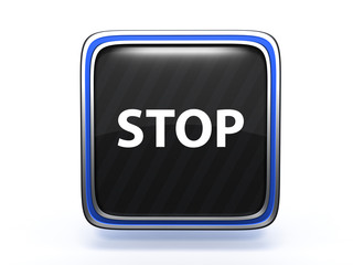 stop square icon on white background