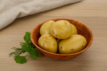 Raw potatoes
