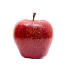 Red apple on white background