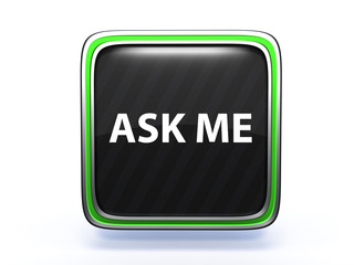 ask me square icon on white background
