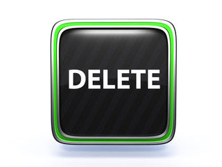 delete square icon on white background