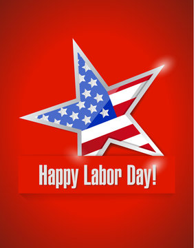 happy labor day illustration design