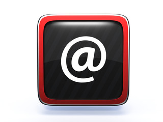 Email square icon on white background