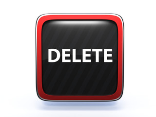 delete square icon on white background