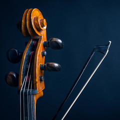 Scroll cello and fiddlestick © BortN66