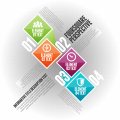 Fototapeta premium Foursquare Perspective