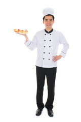 happy asian chinese male chef