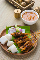 chicken satay popular asian dish