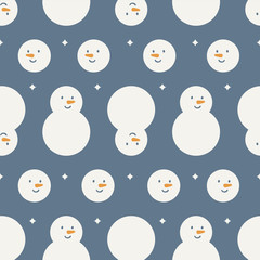 seamless snowman pattern