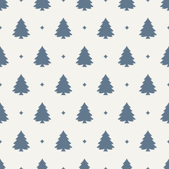 Seamless Pattern. Christmas Tree