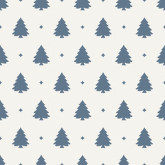 Seamless Pattern. Christmas Tree