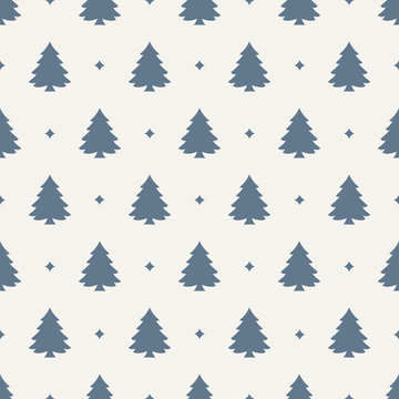 Seamless Pattern. Christmas Tree