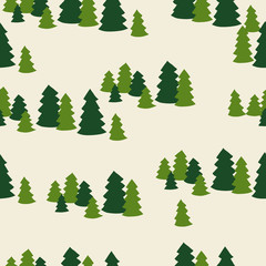 seamless christmas tree pattern