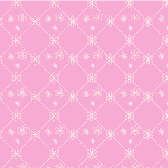 seamless vector pattern floral on pink background