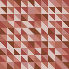 Retro triangle pattern with red background
