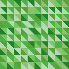 Retro triangle pattern with green background
