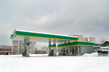 Obraz premium gas station