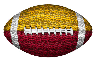 Gold and Red Football