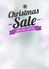 Chistmas offer and sale advert background