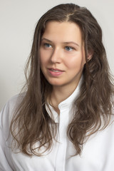 Fototapeta premium Smiling girl's portrait