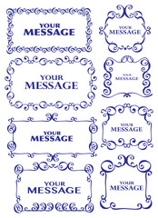 Rectangle Vintage Style Decorative Frames and Borders