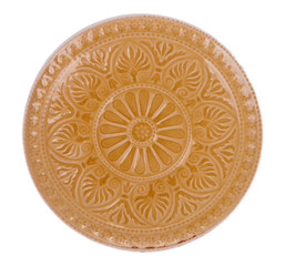 Empty plate isolated on white