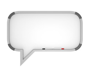 Fototapeta premium Whiteboard Speech Bubble