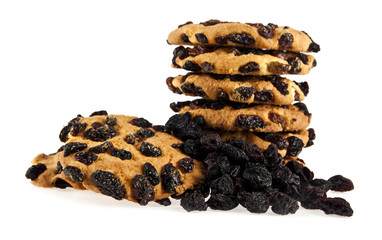 cookie with a raisin