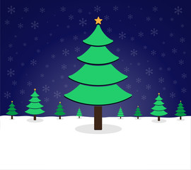 pine tree christmas