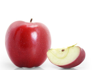 Red apple isolated