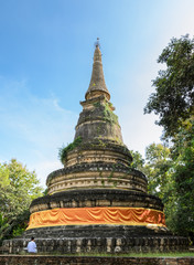 Fototapeta premium Ancient pagoda of Wat Umong temple in Chiang Mai, Thailand