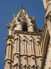 Fototapeta na wymiar campanile santa maria di palma di maiorca
