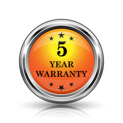 5 year warranty icon