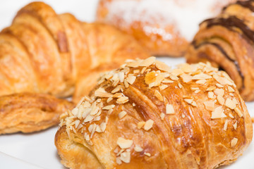 Croissants close up