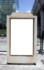 Outdoor advertising in the city