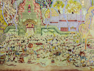 Thai mural painting art © boonsom