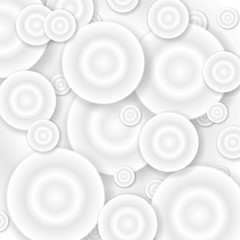 Abstract grey 3d circles background