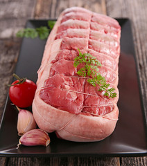 raw roast beef