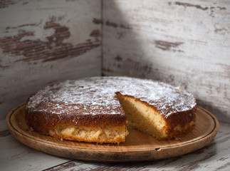 Sponge cake of lemon