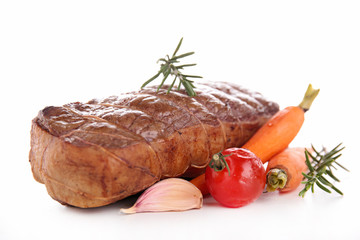 roast beef isolated