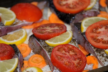 Fish with tomato