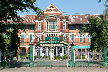Yangon (Rangoon) building from British Imperial time