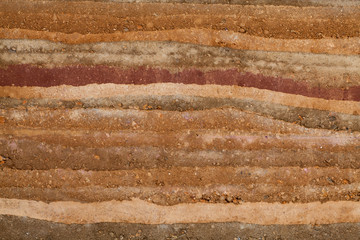 Background texture of stone layer wall.