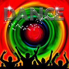 Dance poster rainbow spin