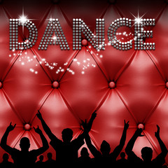 Dance poster fancy red leather