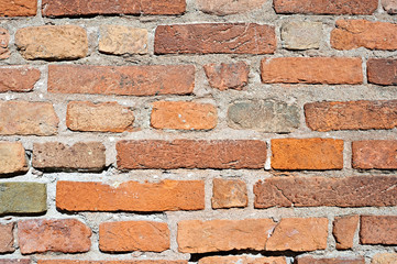 Obraz premium Old red brick wall