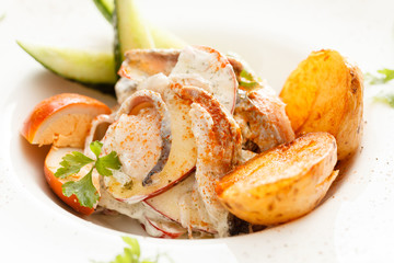 herring with potatoes