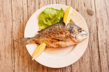 Roasted fish