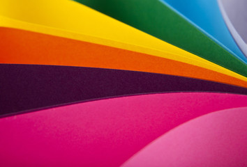 abstraction from the coloured paper
